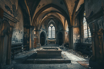 Obraz premium Generative AI image of historical church building