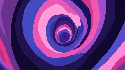 Hypnotic Swirl of Pink Purple and Blue Abstract Background Design