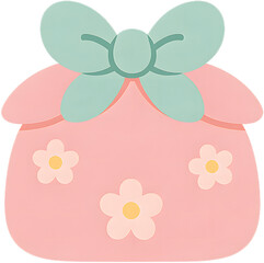 전통 보자기와 민트 리본 선물