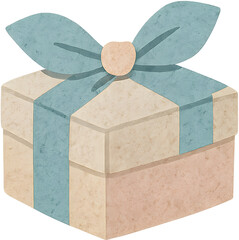 선물과 리본의 콜라주