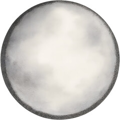 완벽한 달의 흑백 묘사