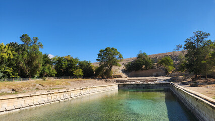 In Nigde Turkey, dating to the 3rd century AD, the Roman Pool in the Bahçeli town of Kemerhisar...
