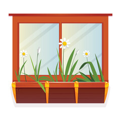 window with flowers