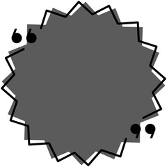 Quotation Mark, Quote Box, Frame Vector Icon