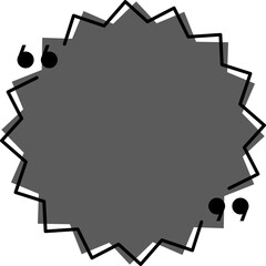 Quotation Mark, Quote Box, Frame Vector Icon