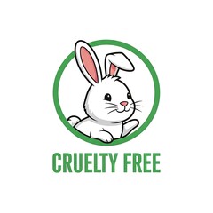 Cruelty Free Product Label with Rabbit.