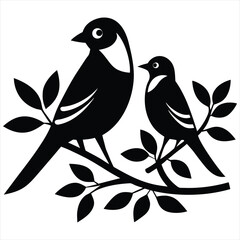 Birds. Birds Vector illustration. birds silhouettes on white background. birds tattoo design. Modern Bird Icons. Birds concept, Birds cartoon, Birds art, Birds topics, Birds doodle,