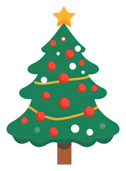 Obraz premium PNG Simple Christmas tree icon christmas illustration christmas tree.