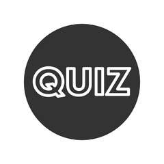 Quiz icon isolated on transparent background