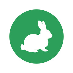 Rabbit icon isolated on transparent background