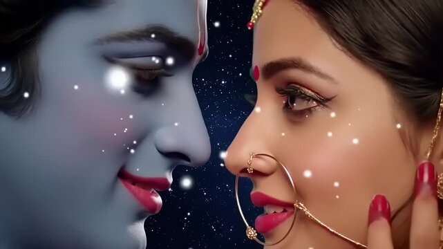 Divine Couples Romantic Gaze.