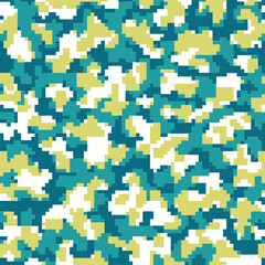 Colorfull Abstract pixels background of geometric shapes. Vector pattern 