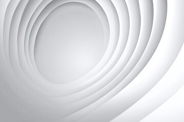 Obraz premium Abstract graphic design featuring concentric, layered, oval shapes in light gray tones