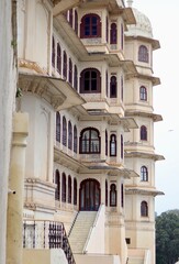 Beautiful Old Ancient Vintage Udaipur City Palace Building Architecture while Traveling Udaipur
