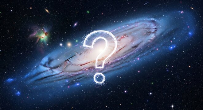 Cosmic Question Mark - Unraveling the Mysteries of the Universe and Galaxy.