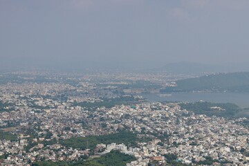 Obraz premium Beautiful Mountains Photography While Traveling Udaipur, Rajasthan