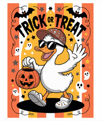Funny Duck Trick or Treat T-Shirt