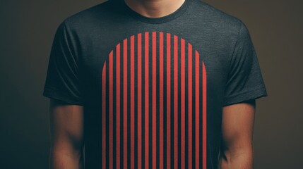 Simple Tee: A minimal style tee shirt displaying its aesthetic in a modern color scheme.