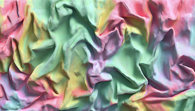 Soft rainbow pleated background