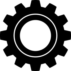 gear silhouette vector illustration