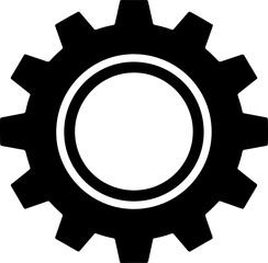 gear silhouette vector illustration