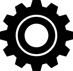 gear silhouette vector illustration