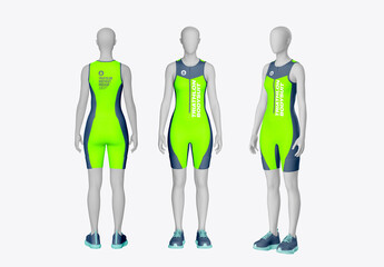 Triathlon Bodysuit Mockup