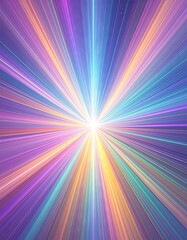 Fototapeta premium Abstract radial burst of vibrant colors
