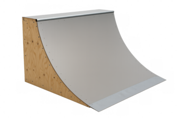 Skate ramp quarter pipe equipment for extreme sports
