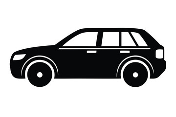 car icon silhouette vector illustration