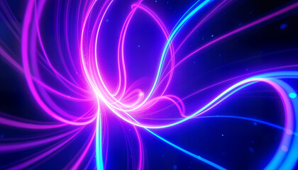 Swirling Light Trails Like Gentle Waves