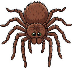 Silhouette leafless tree with perched bird against red orange sunset sky and crescent moon, dramatic nature landscape vector illustration design