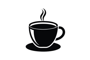 coffee cup icon silhouette vector illustration