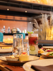 restaurant table setting