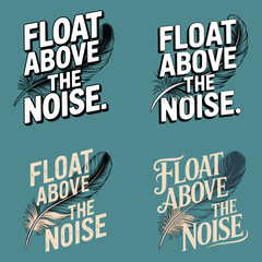 Feather text graphic quote inspirational