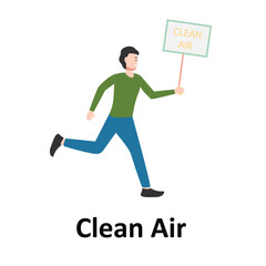 Clean Air Vector Illustration Which can easily edit or modify