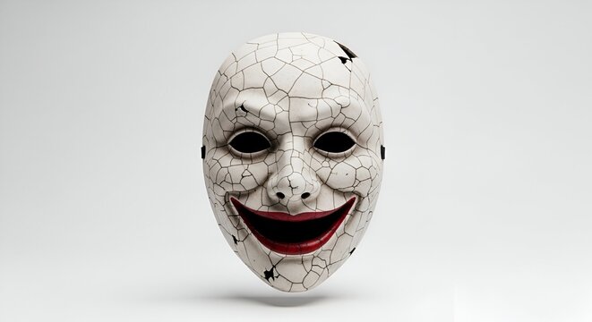Cracked Mask Unveiling the Secrets of a Smile with Hints of Unease - Feedio_Whisk_1758521985631_og3rhu