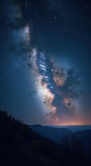 Fototapeta premium Milky in the sky with a tree in the foreground