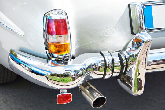 Fototapeta Taillight of old retro car