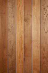 Fototapeta premium A close-up view of vertical wooden planks, displaying a warm, natural wood grain pattern and rich, golden tones.