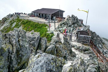 富山県　立山室堂　雄山山頂　雄山神社峰本社