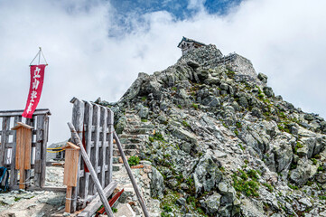 富山県　立山室堂　雄山山頂　雄山神社峰本社