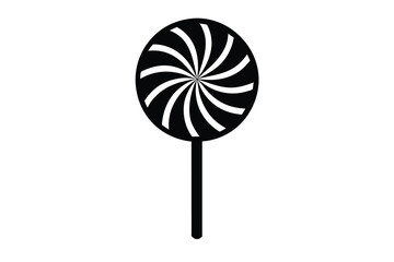 lollipop icon silhouette vector illustration