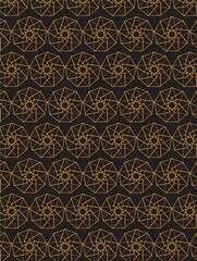 seamless pattern with golden ornament