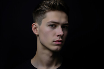 Close-up Portrait of a Young Man