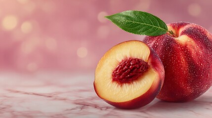 Juicy Nectarine Still Life Photography