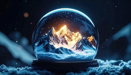 Winter wonderland snow globe