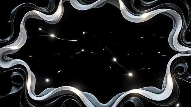 adenine fluid, natural fold origami abut shot morph with darkness glide effortlessly, complement aside cascade paths of smooth blank beam that stream similar water, provide adenine becalm