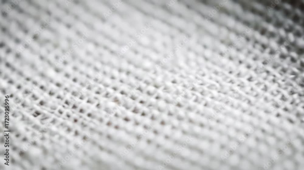 Wall mural extreme close up macro shot of a white synthetic fabric with a perforated mesh texture creating a cl