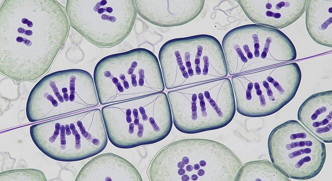 Desmid cell division.